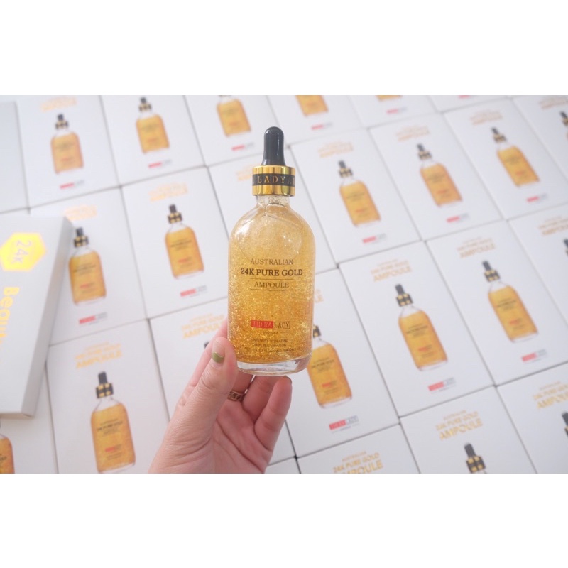 Serum Tinh Chất Vàng 24k Pure Gold Ampoule Của Úc Chai 100ml Dưỡng Trắng Da Cho Da Mềm Mịn Tươi Sáng