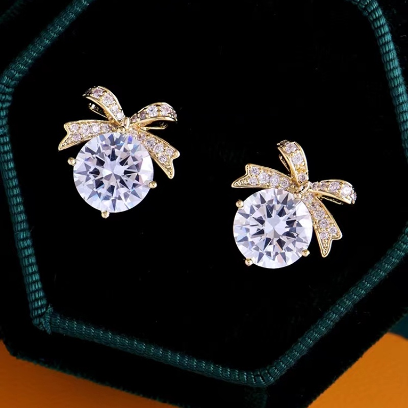 Bông Tai Mạ Bạc 925 Đính Đá Mắt Mèo Không Gây Dị Ứng