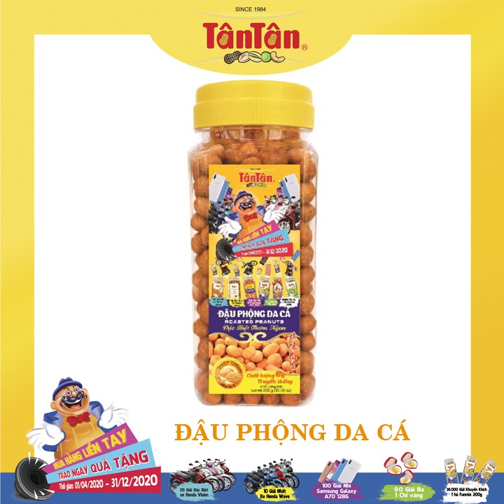 [GIÁ SỐC] Combo 3 hủ đậu phộng Tân Tân: ĐP da cá, Snack và Đậu Thập Cẩm, ĐP vị rau cải