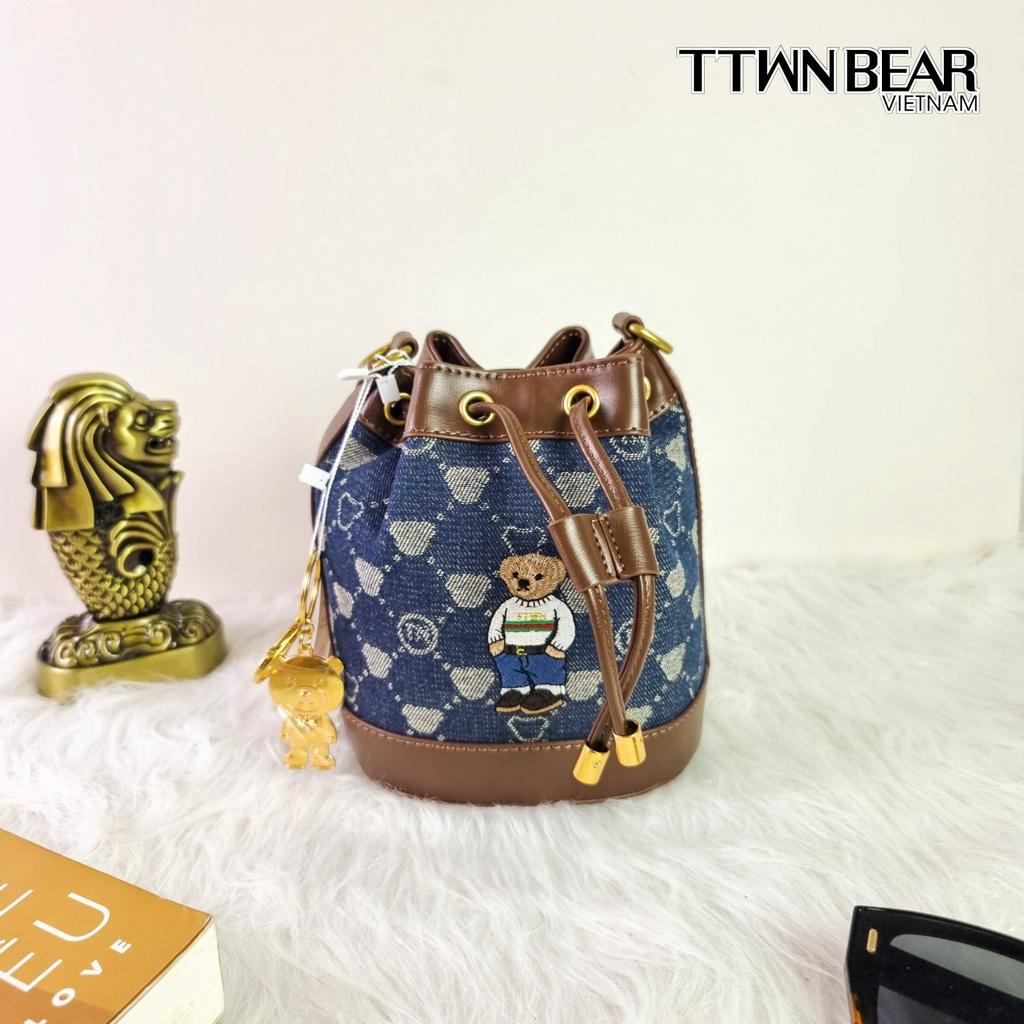 Túi xách nữ TN2976 đeo chéo thời trang công sở đi học đi chơi TTWN BEAR da PVC cao cấp