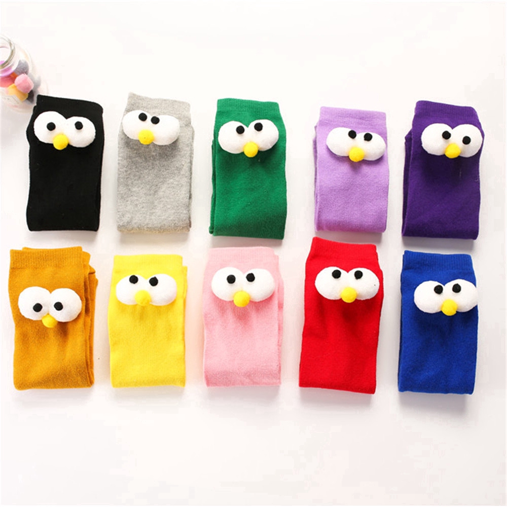 Vớ Cotton Dài Họa Tiết Hoạt Hình 3d Cho Bé