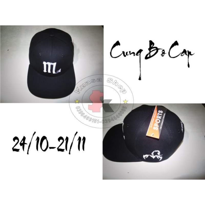 NÓN LƯỠI TRAI NÓN SNAP THÊU LOGO 12 CUNG HOÀNG ĐẠO