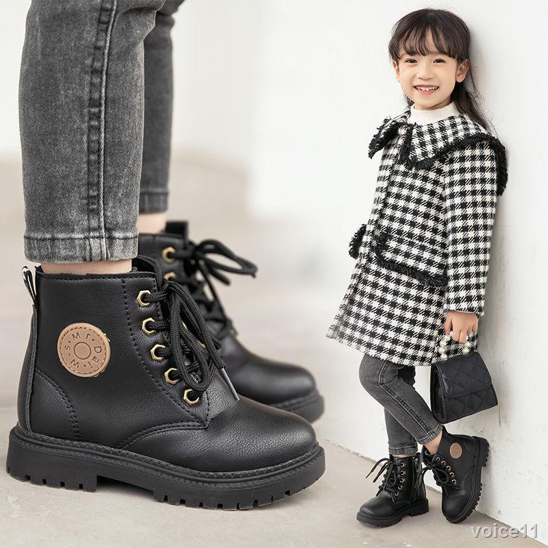 Giày Boots Martin lót nhung thời trang cá tính cho bé