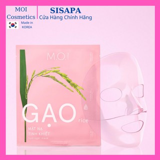 [Set 3 Miếng] Mặt Nạ Gạo Tinh Khiết HỒ NGỌC HÀ tinh chất thiên nhiên chiết xuất từ CÁM GẠO-CAM THẢO-BỒ CÔNG ANH-OLIVE