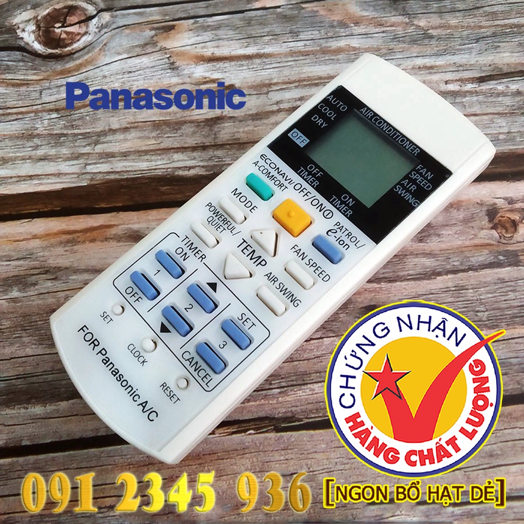 Remote Điều khiển Điều hòa Máy lạnh Panasonic &quot;HÀNG ĐẸP&quot; có &quot;econavi&quot; + &quot;e-ion&quot;. (Mẫu số 12)