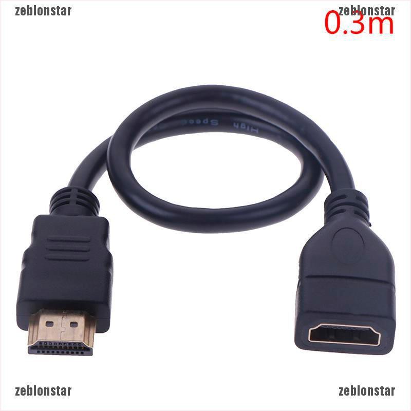 ❤star Dây cáp nối dài 15/30cm đầu cắm sang lỗ cắm HDMI tiện dụng ▲▲