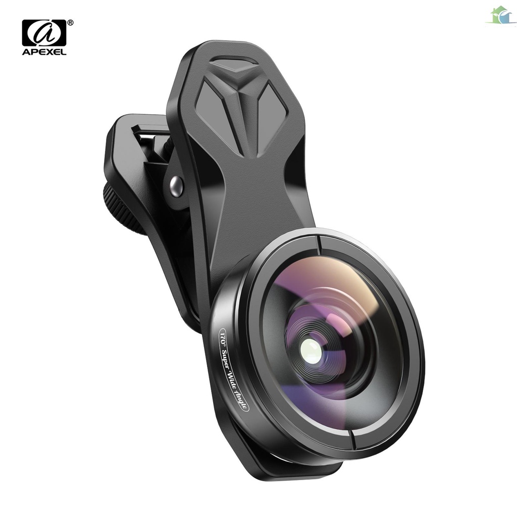 Giá Thấp Nhất) APEXEL APL-HD5SW 170° Ống Kính Góc Siêu Rộng Cho Điện Thoại iPhone Pixel Samsung Huawei
