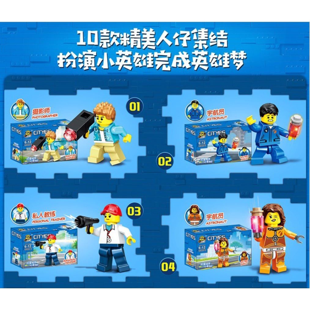 Lắp Ghép, Lắp Ráp Lego Hình Nhân Vật Ninja Trong Thành Phố - Đồ Chơi Xếp Hình Cho Trẻ