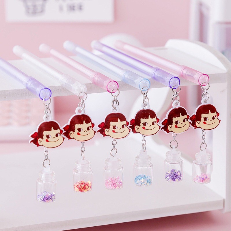 Bút bi nước móc lọ bé gái lấp lánh 2