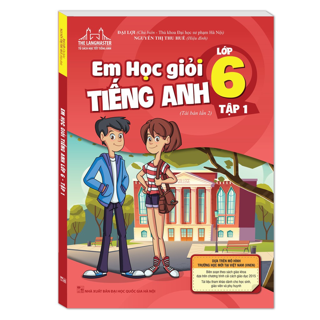 Sách - Combo Em học giỏi tiếng Anh lớp 6 ( trọn bộ 2 tập ) Tặng Kèm Bookmark