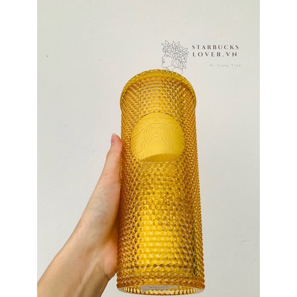 |CHÍNH HÃNG| LY STARBUCKS SHINE YELLOW SIZE KHỦNG 710ml