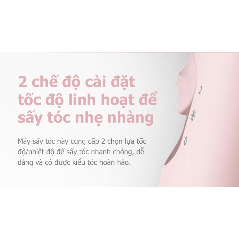 Máy Sấy Tóc Philips HP8108 - Hàng Chính Hãng (Bảo Hành 24 Tháng)