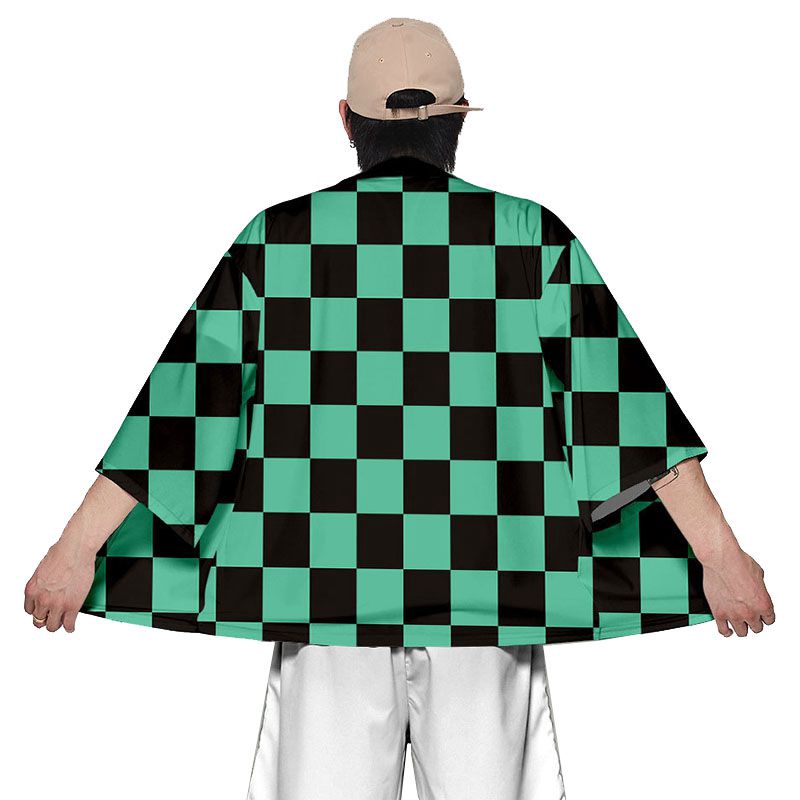 Áo khoác hóa trang Kimetsu no Yaiba Kamado Tanjirou anime Demon Slayer cho nam