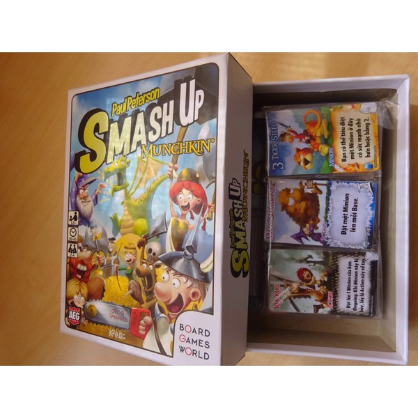 TRÒ CHƠI BOARDGAME SMASH UP MUNCHKIN - MỘT PHIÊN BẢN NHÍ NHỐ