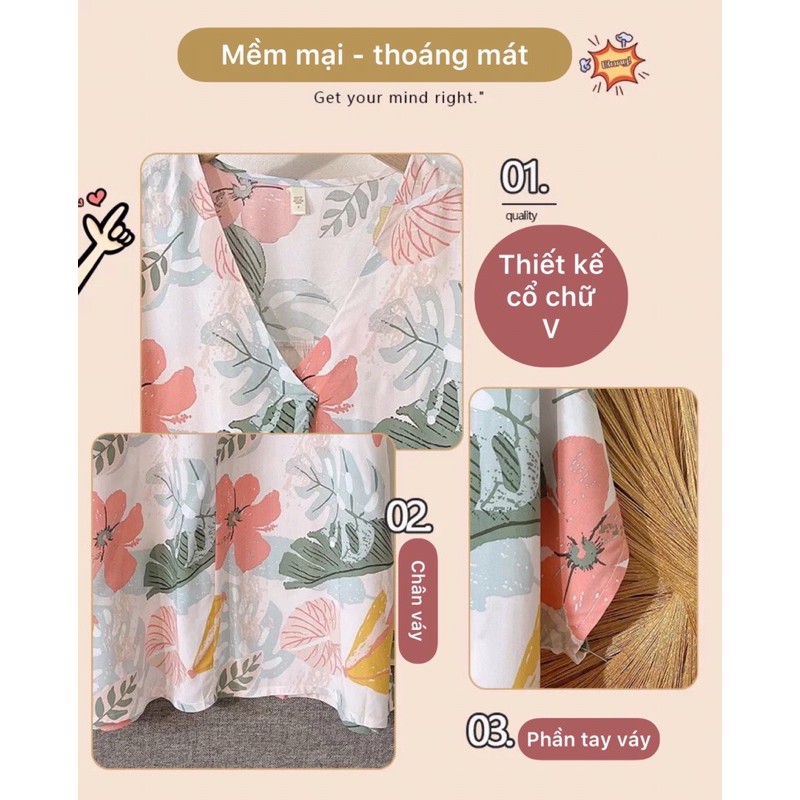 Váy lanh, đầm lanh Cotton lụa Quảng Châu họa tiết trẻ trung, mềm mát mùa hè | BigBuy360 - bigbuy360.vn