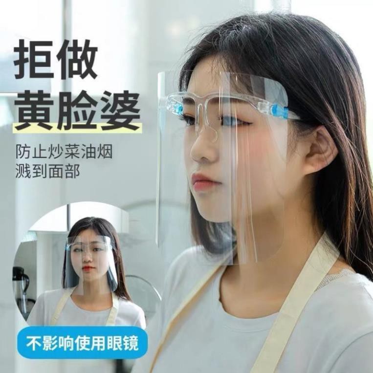 Kính Chống Giọt Bắn Face Shield  Bảo Hộ Hỗ Trợ Chống Tia Bắn, Chống Bụi Bẩn, Trẻ Em Cũng Dùng Được