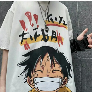 áo nam Tay Ngắn In Hình Hoạt Hình One Piece Cá Tính