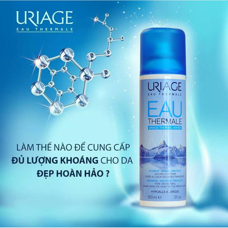 [TEM CTY] URIAGE Thermal Water 150mL &amp; 300mL - Xịt Khoáng Dưỡng Ẩm Cân Bằng Da.