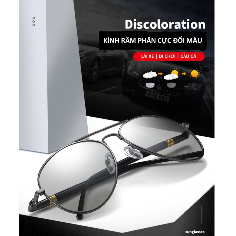 ❤️FREESHIP❤️Kính râm kính mát phân cực UV400 phong cách phi công dành nam nữ đeo khi lái xe ngoài trời | BigBuy360 - bigbuy360.vn