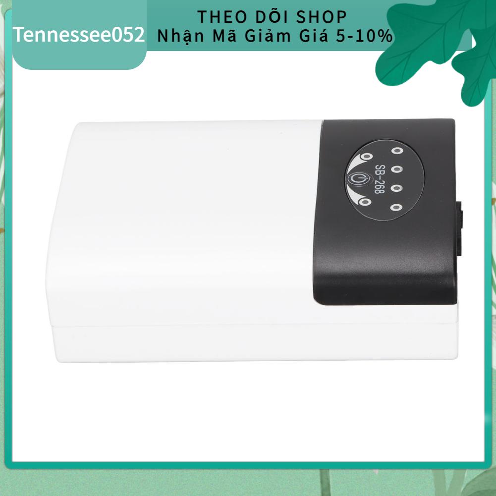 Tennessee052 Máy bơm oxy hồ cá Tắt tiếng AC DC Sạc kép Mức tiêu thụ thấp Ổn định sục khí bể mini