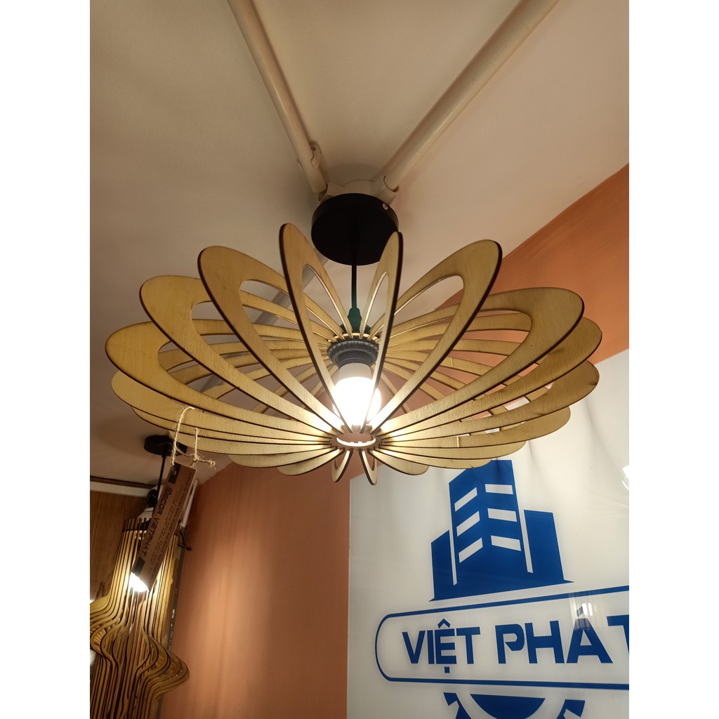 Đèn thả trần bằng gỗ Decor Việt Phát TT009