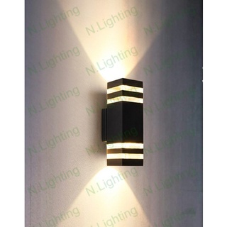 Đèn led trang trí vách tường ngoài trời - Đèn hắt trụ cổng - Đèn gắn vách led trang AK 6056 trí