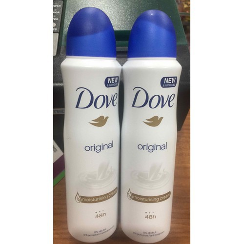 Xịt Khử Mùi 48h Dove Original Hương Dịu Nhẹ Chai 150ml