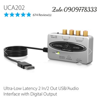 Soundcard âm thanh UCA202 Behringer