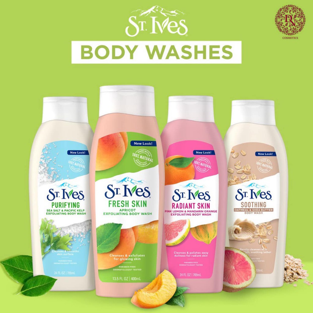 Sữa Tắm ST.IVES 709ML Muối Biển /Cam chanh/ Yến mạch Bơ - Nhập khẩu Mỹ | BigBuy360 - bigbuy360.vn