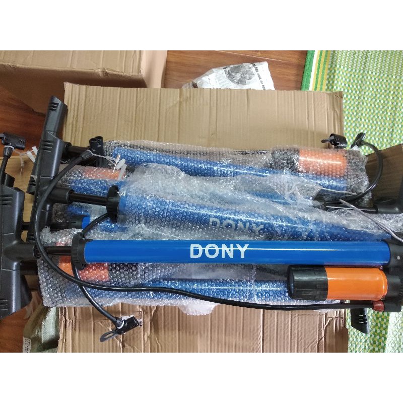 Bơm xe đạp, xe máy, bơm bóng  DONY, STANLEYS (MỸ) có đồng hồ đo áp suất cao