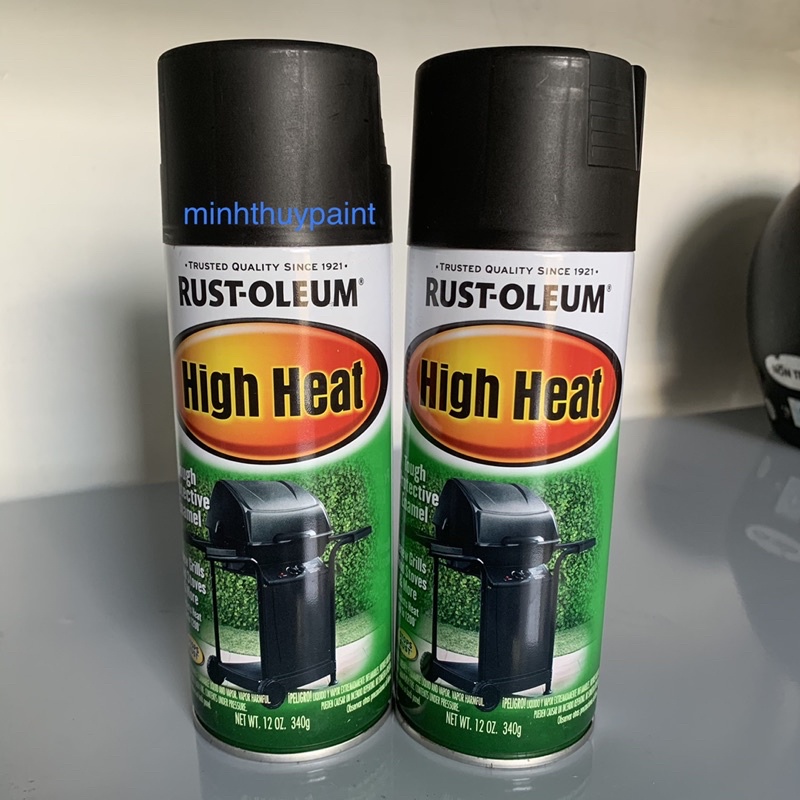 Sơn chịu nhiệt cao cấp thương hiệu Rust-Oleum tốt nhất số 1 của Mỹ (340g)