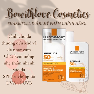 [Mẫu Mới UVMune 400] Kem Chống Nắng La Roche Posay Anthelios UVMune 400 Fluide Invisible SPF50+ 50ml Da Khô Thường