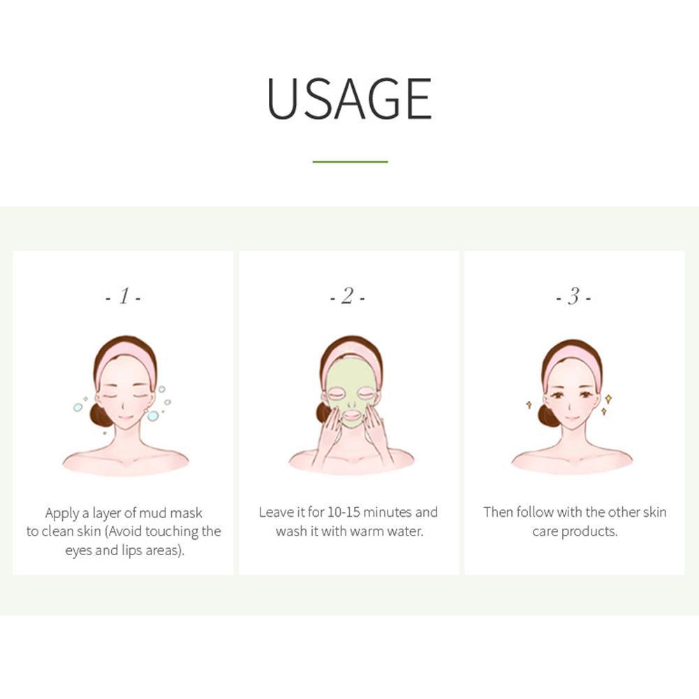 [Hàng mới về] Mặt nạ đất sét trà xanh dưỡng ẩm sảng khoái chăm sóc da hiệu quả