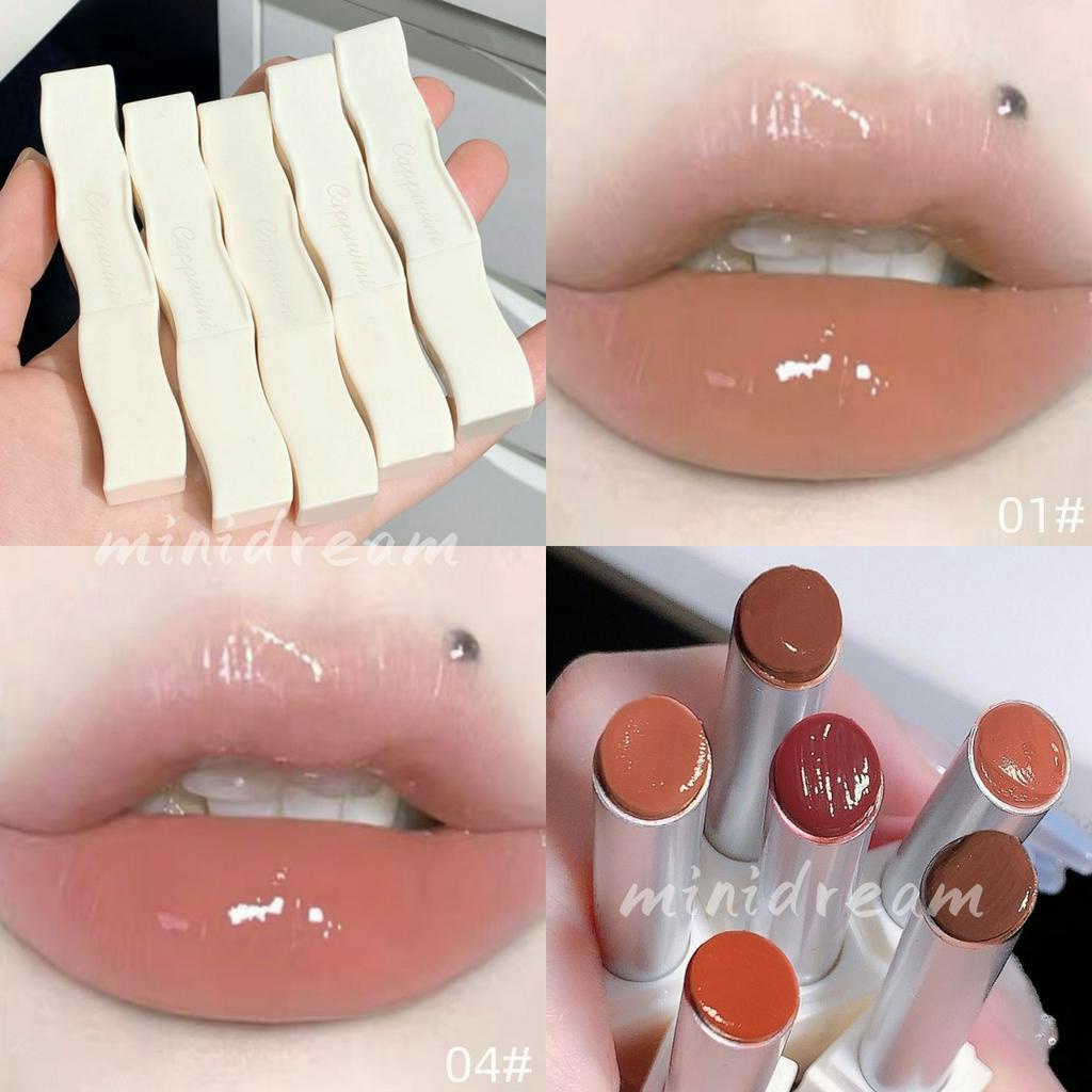 [Hàng mới về]Son Môi mirror nude CAPPUVINI Chống Thấm Nước Và Chống Dính Cao Cấp