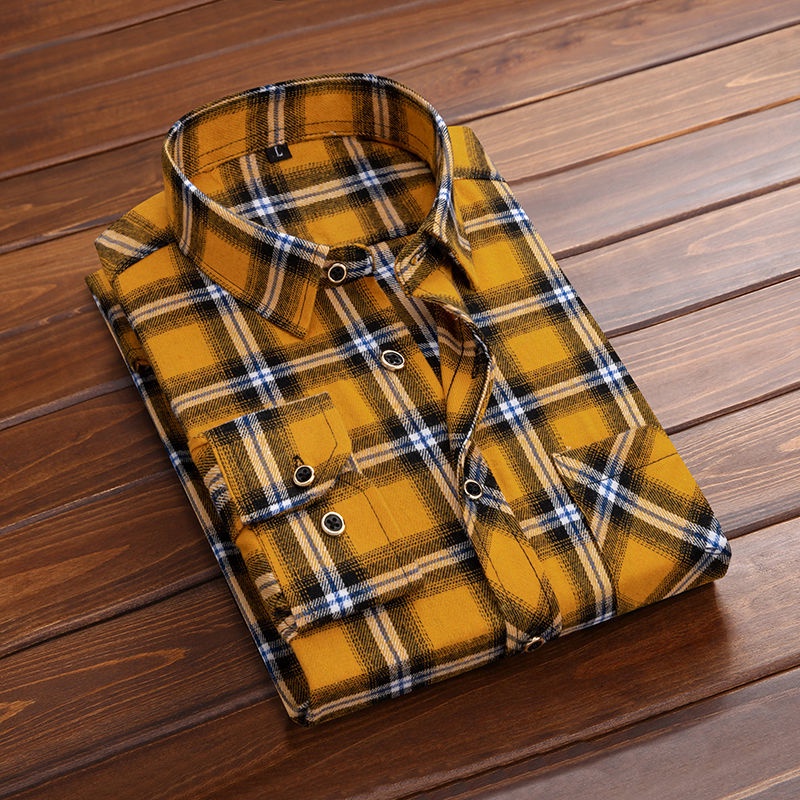 Áo Sơ Mi Tay Ngắn Kẻ Sọc Ca Rô Phối Túi Kiểu Hàn Quốc Thời Trang Xuân Thu Mã 2022