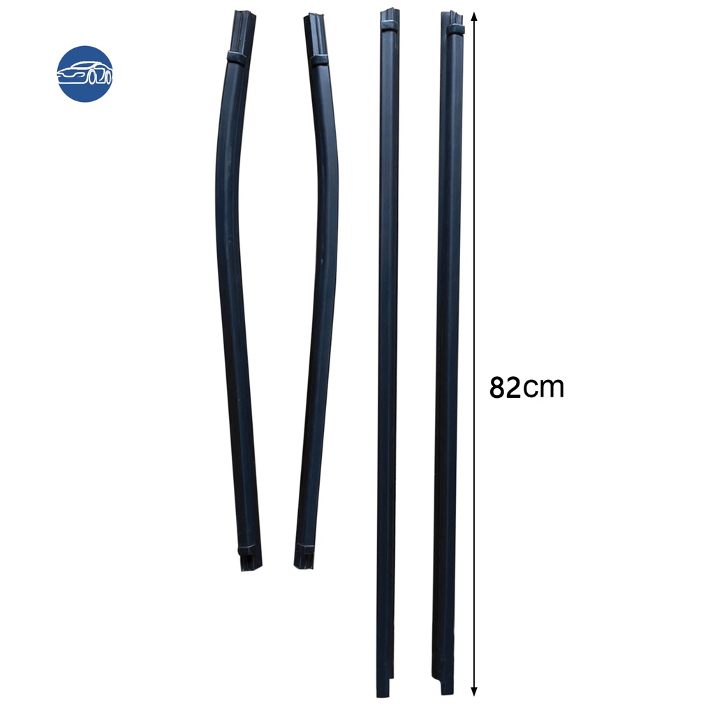 Set 4 Dây Cao Su Dán Viền Cửa Kính Xe Hơi Isuzu D-MAX Pickup 2010-2020