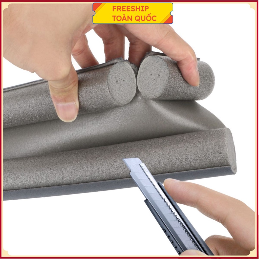 THANH Nẹp xốp chắn khe cửa chống ồn, ngăn côn trùng, bụi bẩn, tránh kẹt chân tay trẻ nhỏ 95cm .