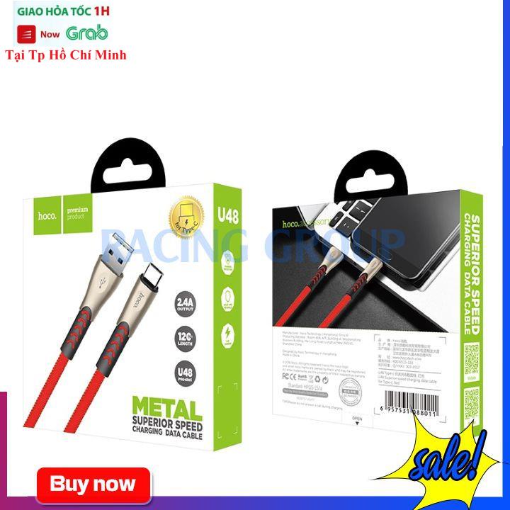 [Dài 1,2m] Cáp Sạc Nhanh Hoco U48 Type C - Bảo Hành 12 Tháng