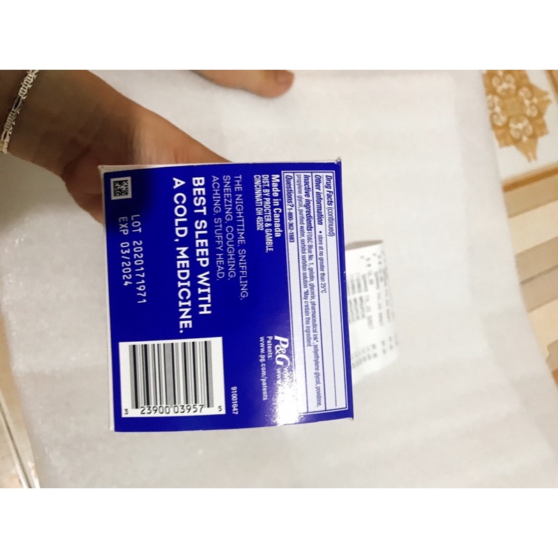 (Hàng Mỹ) Vicks Dayquil Nyquil servere cold and flu 72 viên của Mỹ