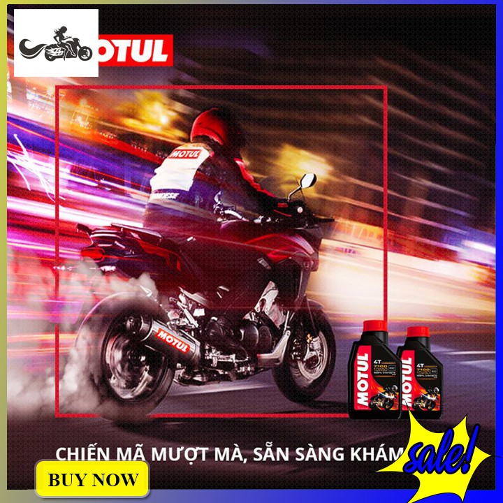 Dầu nhớt Motul 7100 10W50 (1L) dùng cho xe Tay côn, Moto - Phân phối chính hãng