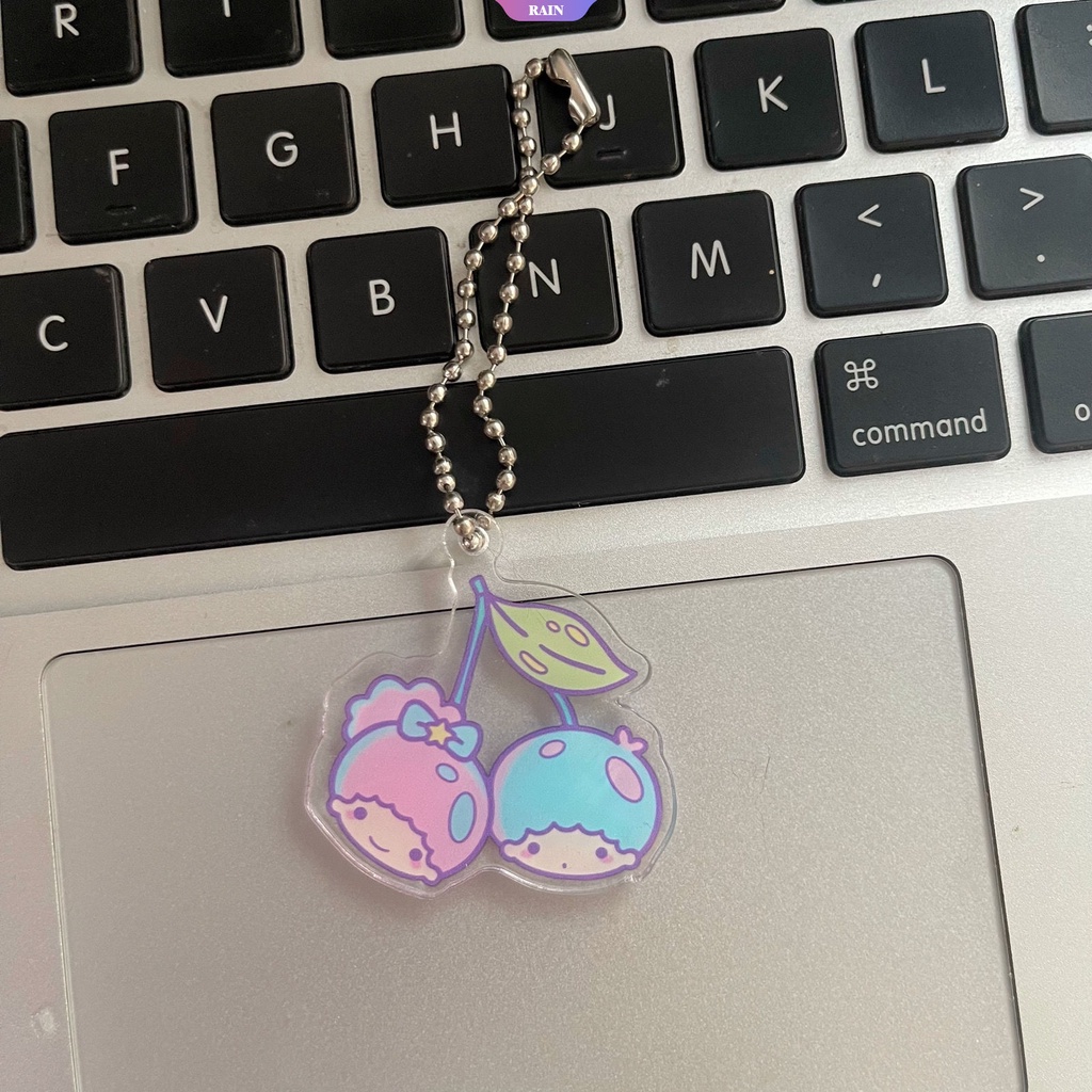 SANRIO Móc Khóa Hình Nhân Vật Hoạt Hình Cinnamoroll Melody Kuromi Hello Kitty Bằng Acrylic Dễ Thương