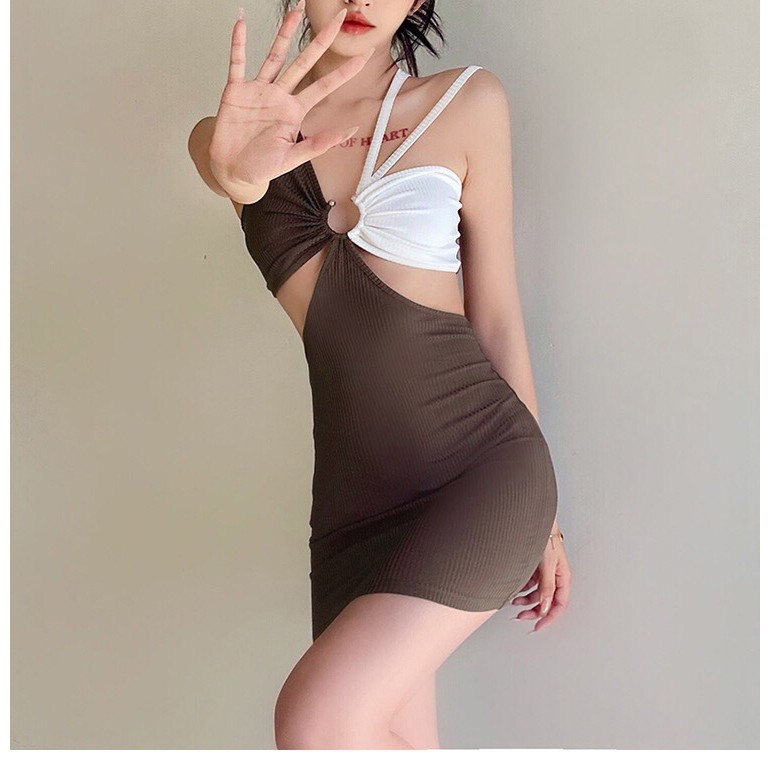 Váy Hai Dây Body Khoét Eo Sexy