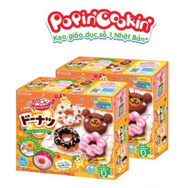 Combo 2 hộp Popin cookin Donuts - Bộ làm bánh Donut