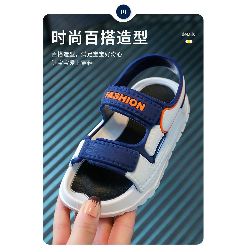 Dép sandal cho bé 1-4 tuổi quai dán thời trang, êm chân