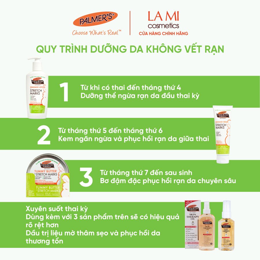 Kem giảm rạn da cho mẹ bầu chính hãng Palmer's 125g