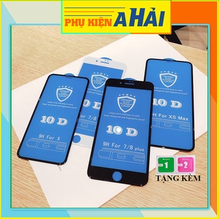 Kính cường Lực iphone 10d full màn 6 6plus 7 7plus 8plus X Xsmax 11 11promax 12 12promax 13 13promax 14 pro max promax