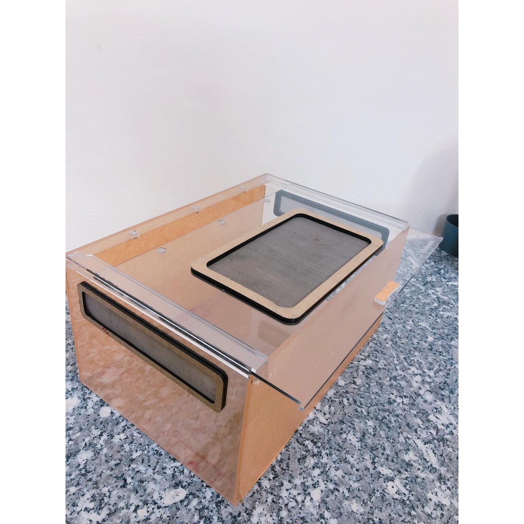 Hộp Nuôi Nhện/ Rết/ LG/ bò sát... Cao Cấp 30-20-15cm