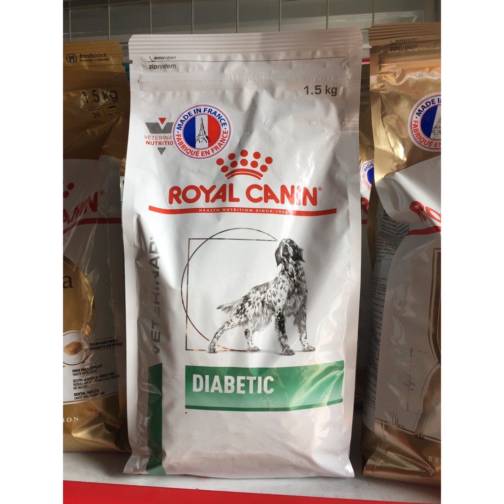 Thức ăn cho chó tiểu đường ROYAL CANIN DIABETIC CANINE - Hỗ trợ kiểm soat tiểu đường 1.5 kg