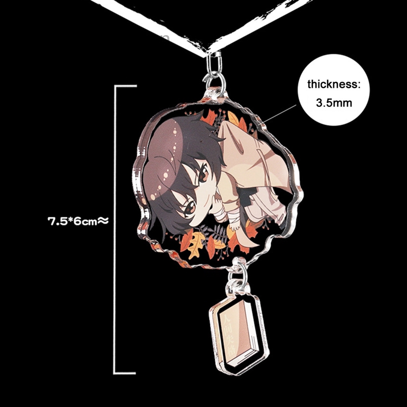 Móc chìa khóa trang trí hình nhân vật trong phim hoạt hình Bungo Stray Dogs bằng chất liệu acrylic