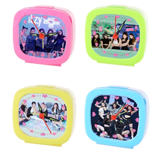 Đồng hồ để bàn GOT7 MAMAMOO ITZY RED VELVET màu sắc ĐHBI35 đồng hồ báo thức cute